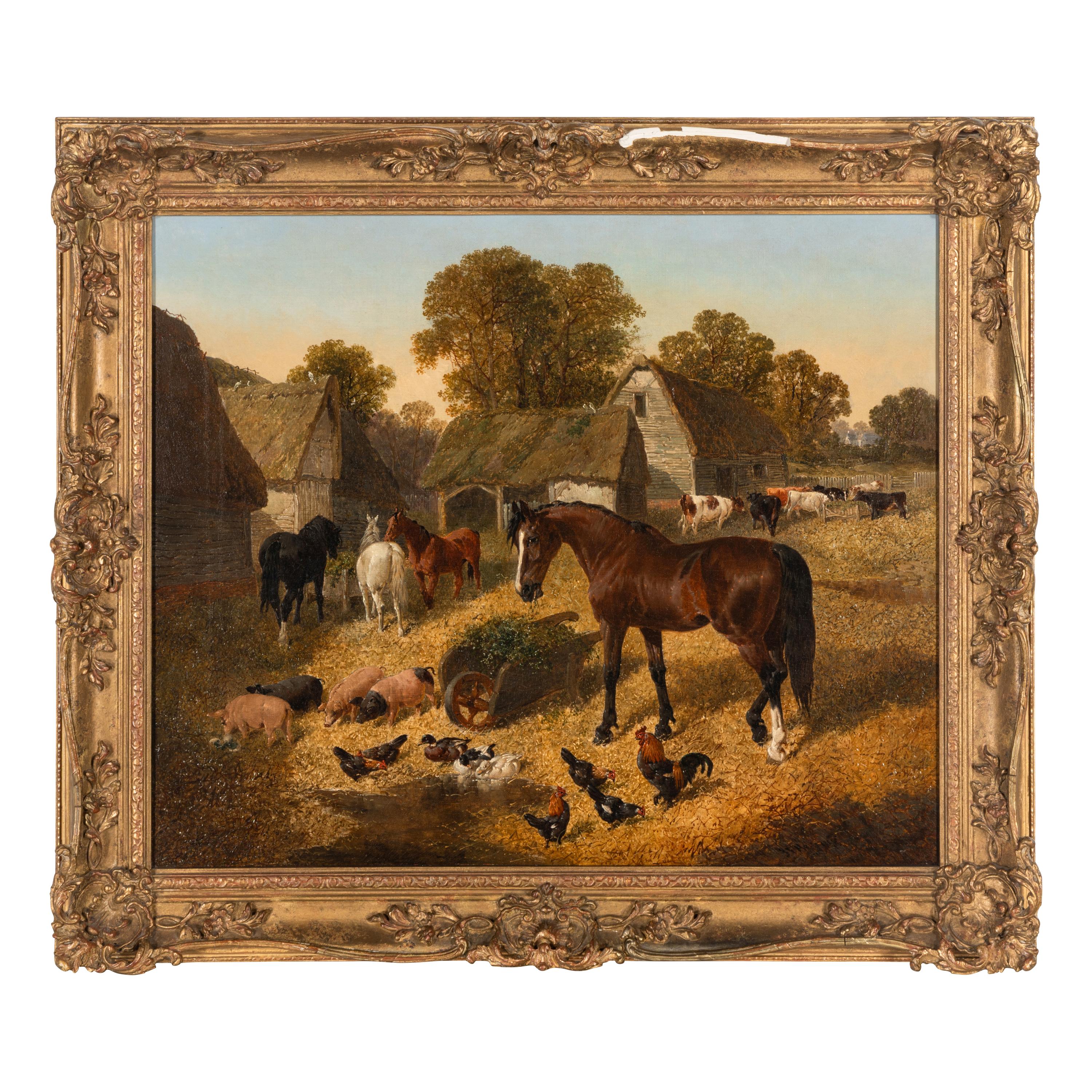 John Frederick Herring, Jr. (British, 1815-1907) — The Farmyard