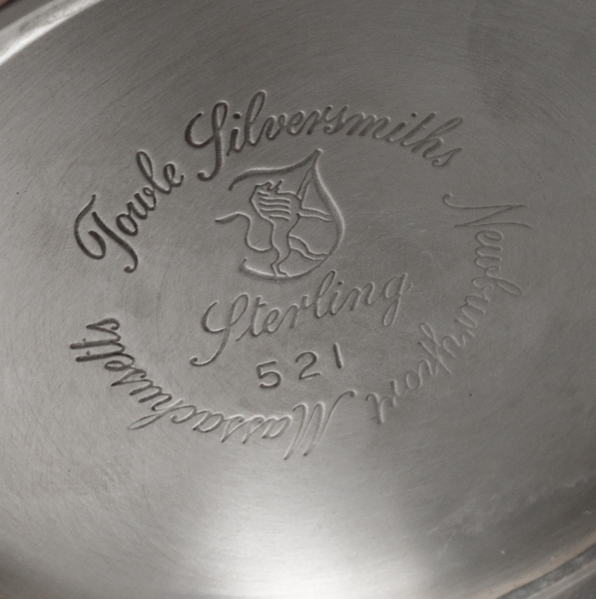 A Pair of American Silver Bowls, Towle Silversmiths, Newburyport, MA, each of Revere form with enameled interiors.