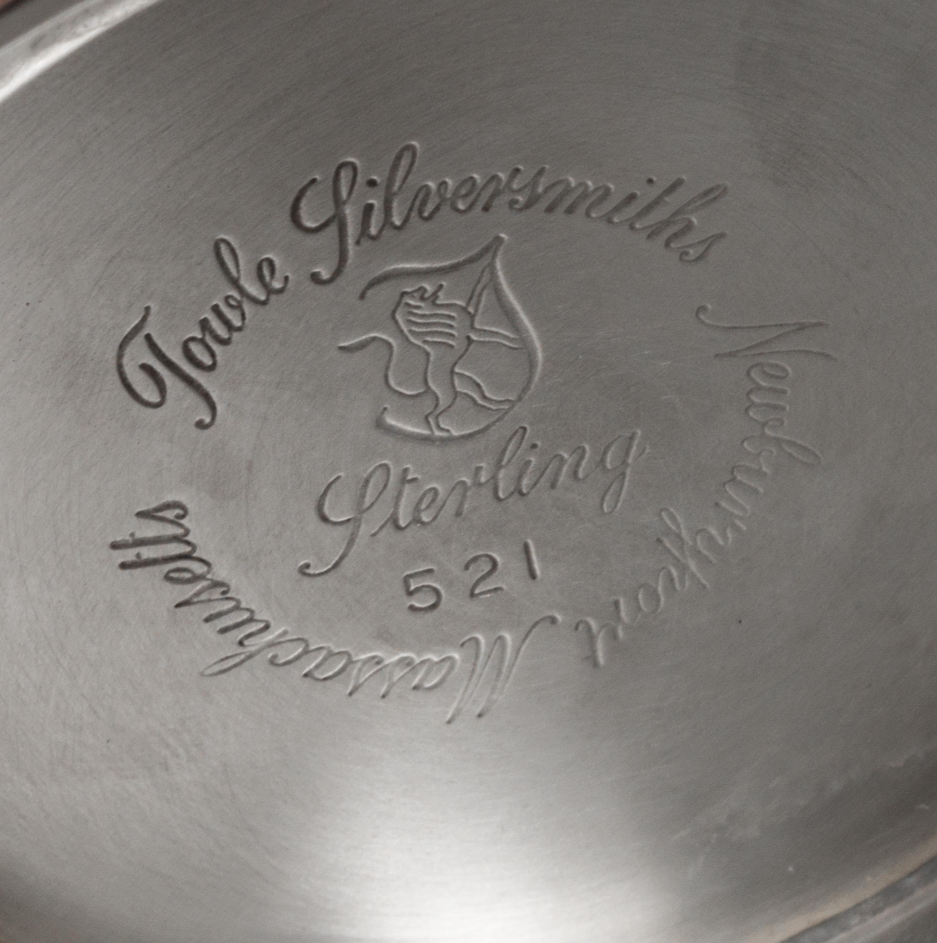 A Pair of American Silver Bowls, Towle Silversmiths, Newburyport, MA, each of Revere form with enameled interiors.