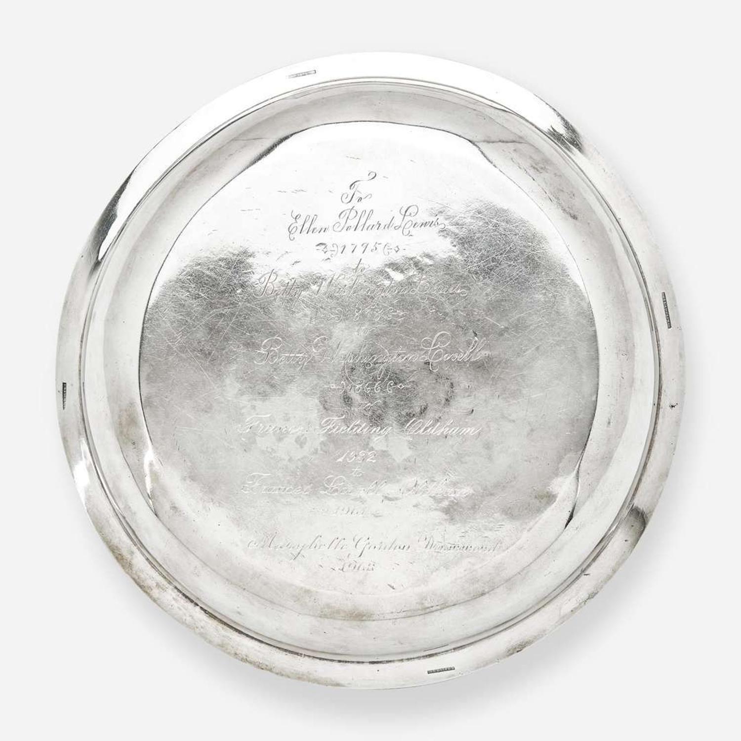 A silver washstand basin Anthony Rasch & Co. (active 1817-1819), Philadelphia, PA, circa 1820