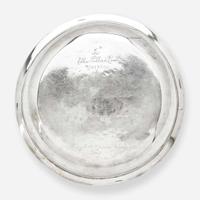 A silver washstand basin Anthony Rasch & Co. (active 1817-1819), Philadelphia, PA, circa 1820