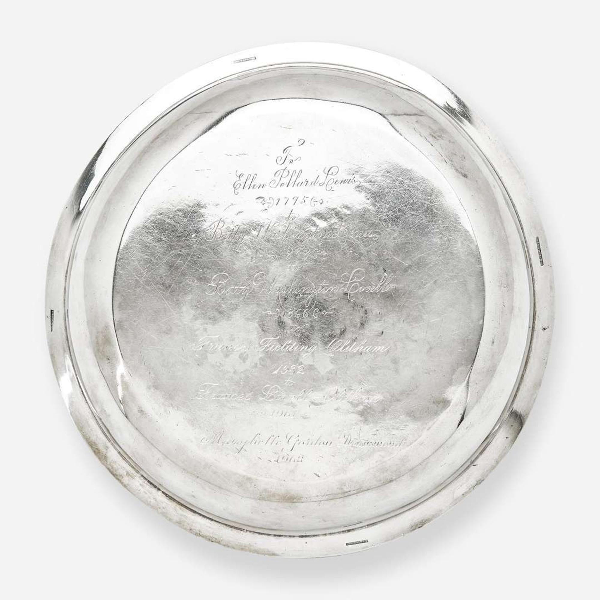 A silver washstand basin Anthony Rasch & Co. (active 1817-1819), Philadelphia, PA, circa 1820