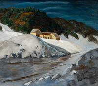 Mountfort Coolidge (American, 1888-1954) — House on Snowy Hill , c. 1937-39