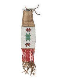 Eastern Sioux Loom Beaded Tobacco Bag