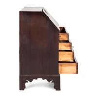 A Chippendale Carved and Figured Mahogany Slant-Front Desk