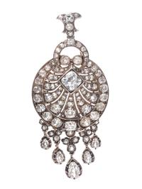 A Silver Topped Yellow Gold and Diamond Pendant/Brooch,