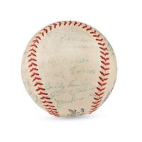 A 1936 Washington Senators Team Signed Autograph Baseball Featuring Bucky Harris (JSA Letter of Authenticity),