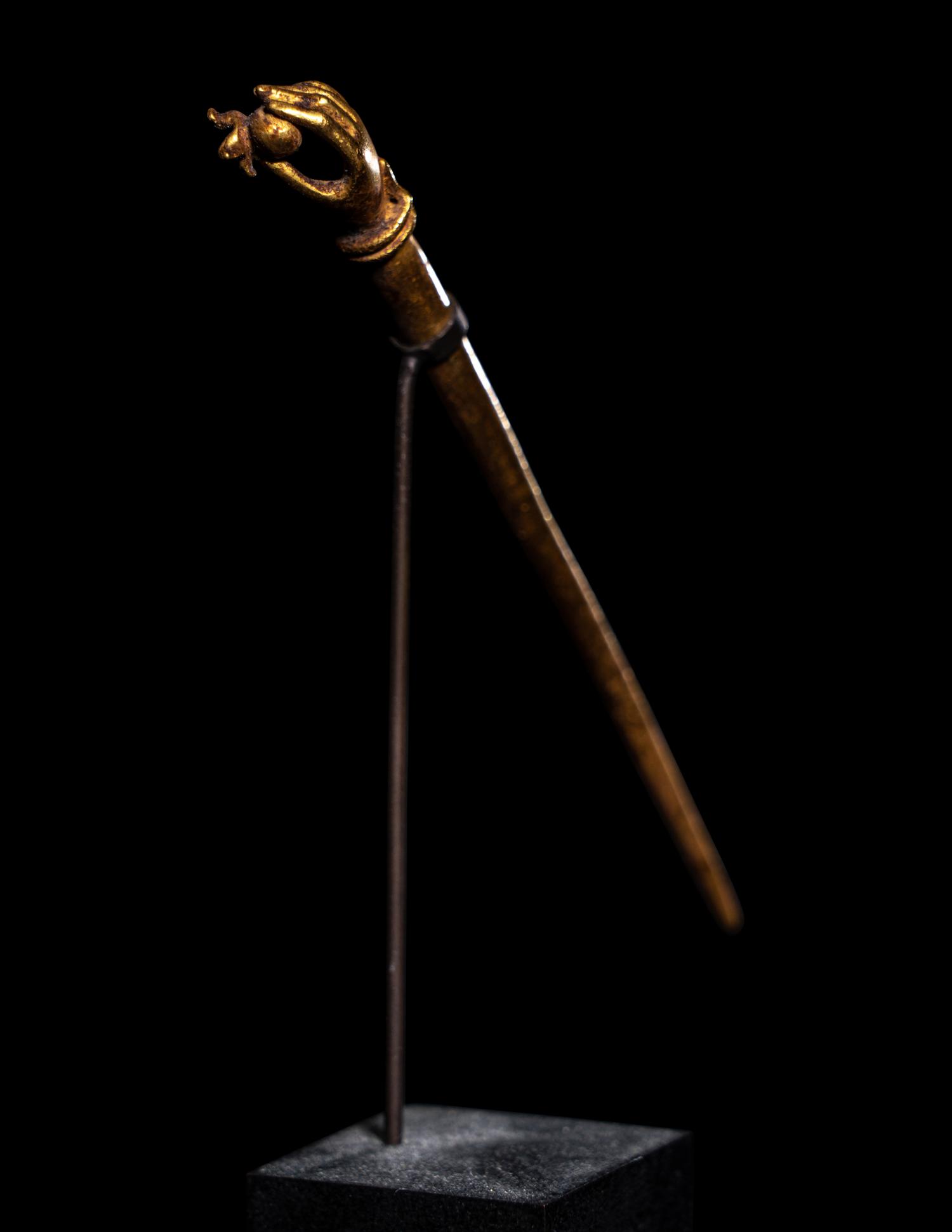 A Roman Gold Hairpin in the Form of a Hand Holding a Pomegranate