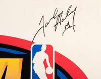 An Exceptionally Rare 1996 NBA Finals Chicago Bulls Team Signed Autograph Locker Room Sign Including Michael Jordan (Bulls Letter and Beckett Authentication Letter BAS Services Certified)