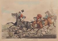 Henry ALKEN, after Plate 8 3/4 x 12 1/2 inches. — Going Home - Going to the Hunt - Throwing Off - In Full Cry