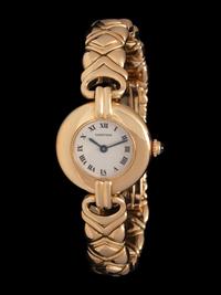 CARTIER, 18K YELLOW GOLD 'VENDÔME' WATCH