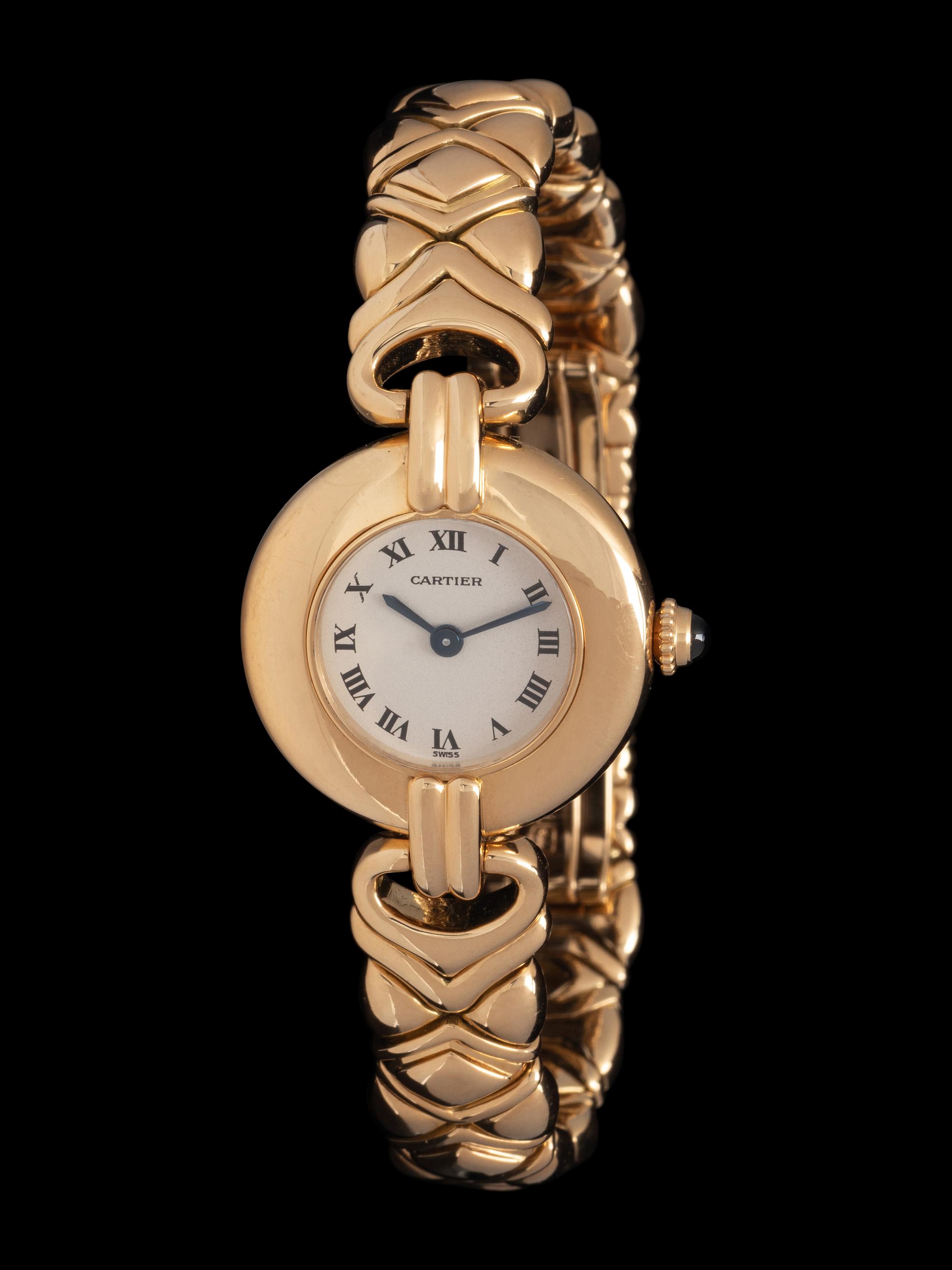 CARTIER, 18K YELLOW GOLD 'VENDÔME' WATCH