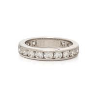 TIFFANY & CO., DIAMOND AND PLATINUM ETERNITY BAND RING