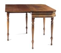 An American Gate Leg Center Table Height 28 1/2 x width 41 3/4 x depth 20 inches (closed). — 19TH CENTURY