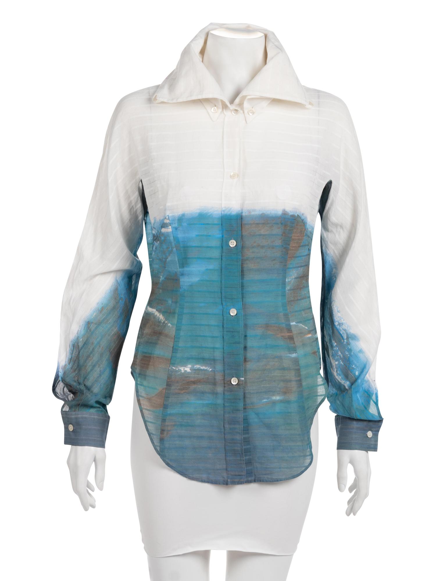 Alexander McQueen Printed Collared Shirt, 2000s