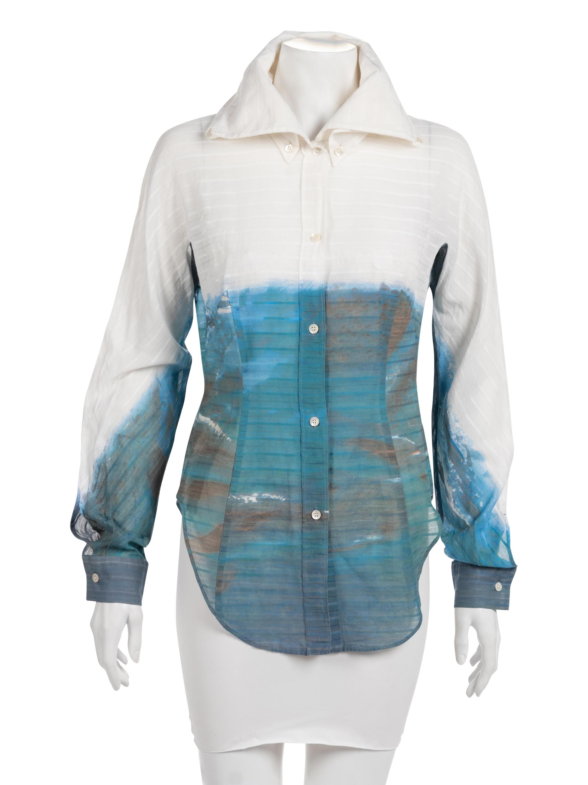 Alexander McQueen Printed Collared Shirt, 2000s