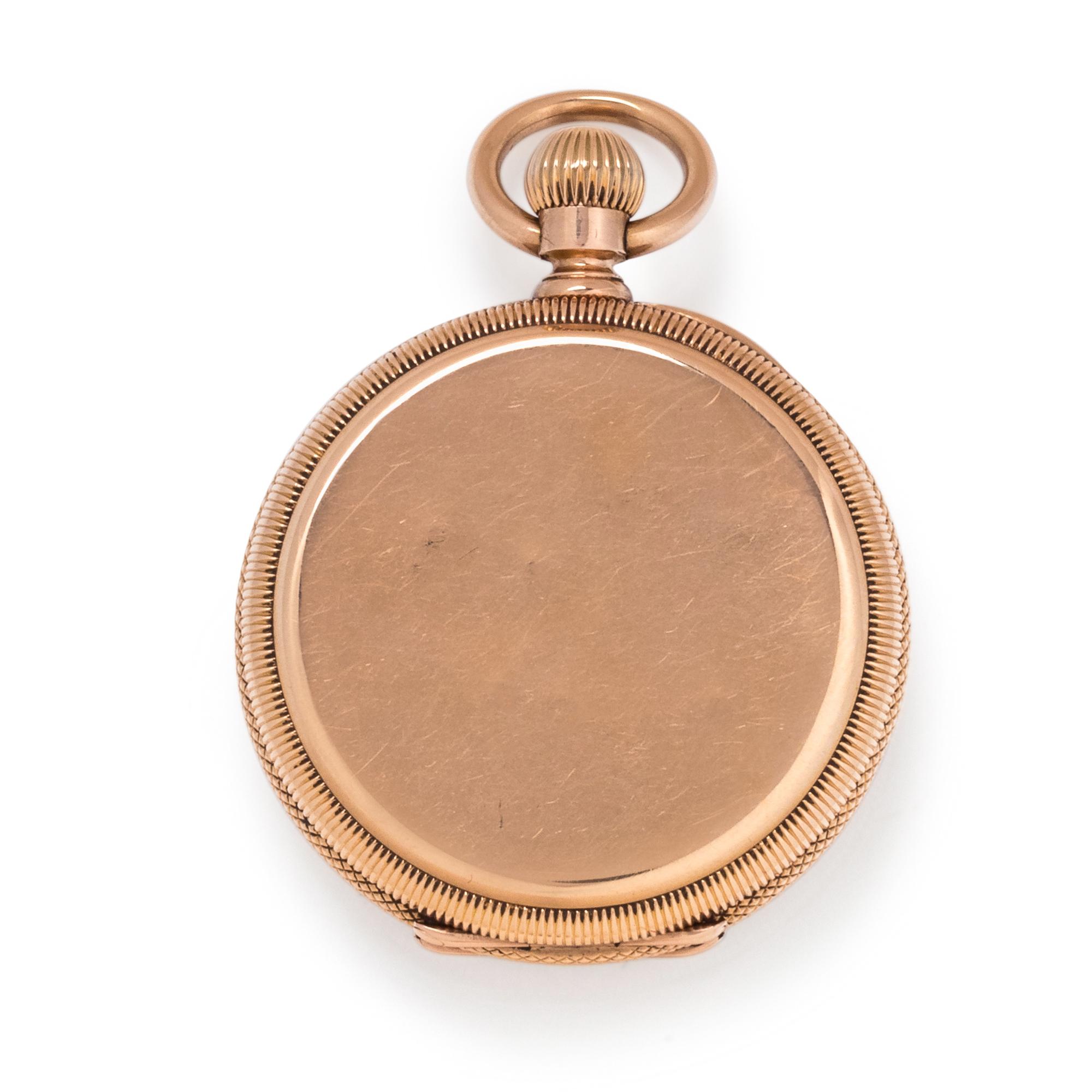 TIFFANY & CO., 18K YELLOW GOLD OPEN FACE POCKET WATCH