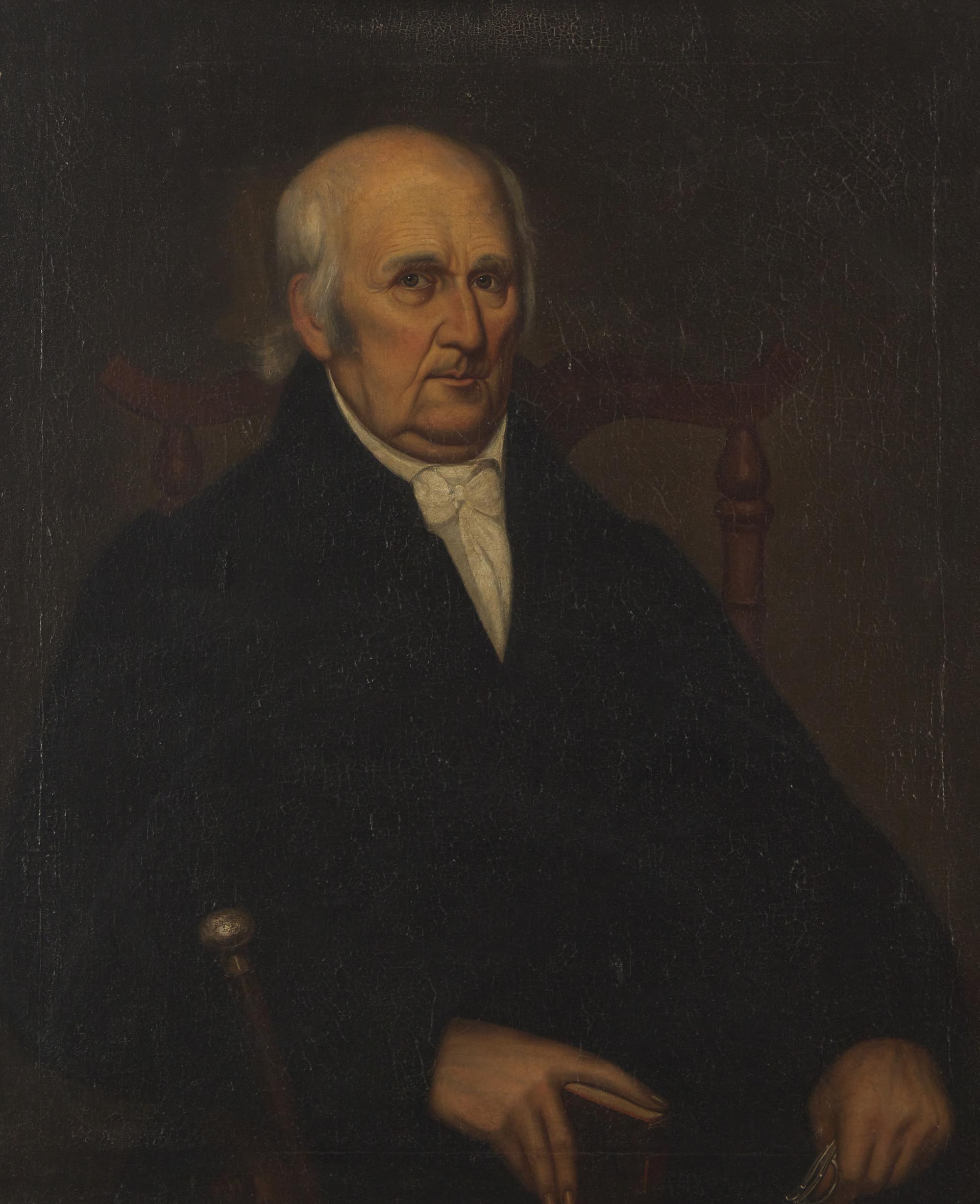 Hubbard Latham Fordham (1794-1872), Squire Samuel L'Hommedieu (1744-1831) Seated In A Dominy Workshop Chair