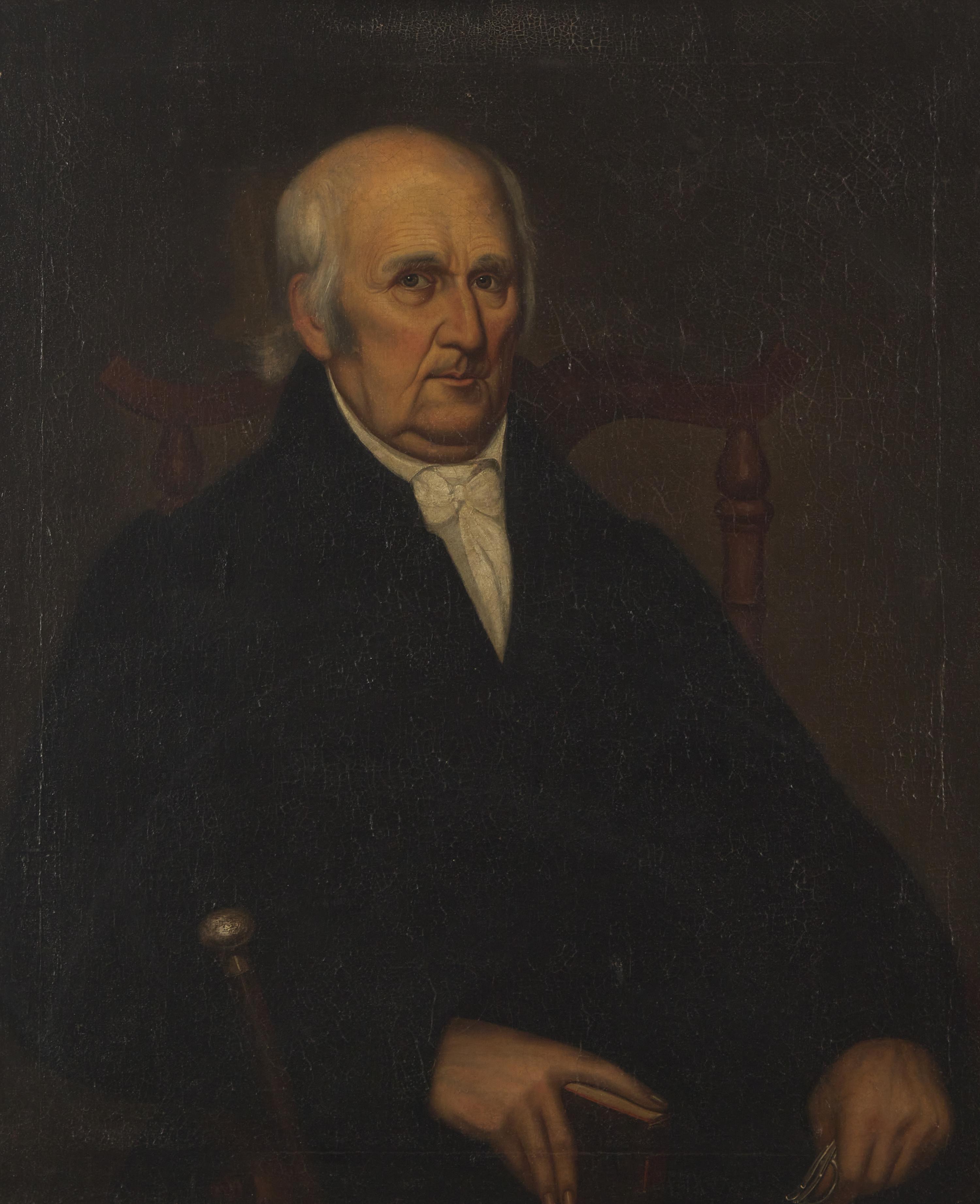Hubbard Latham Fordham (1794-1872), Squire Samuel L'Hommedieu (1744-1831) Seated In A Dominy Workshop Chair