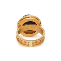 HIGH KARAT GOLD AND LAPIS LAZULI RING