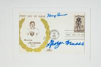 A Collection of Six Chicago Bears Hall of Fame Signed Displays Featuring Doug Atkins, Stan Jones, George McAfee, George Musso, George Connor and Mike Ditka