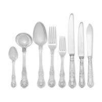 An Assembled William IV Silver Flatware Service