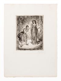 A group of four prints ( Patience; Dolly; Serenade; Woman with Etching Tray )