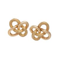 TIFFANY & CO., FRENCH, YELLOW GOLD EARCLIPS