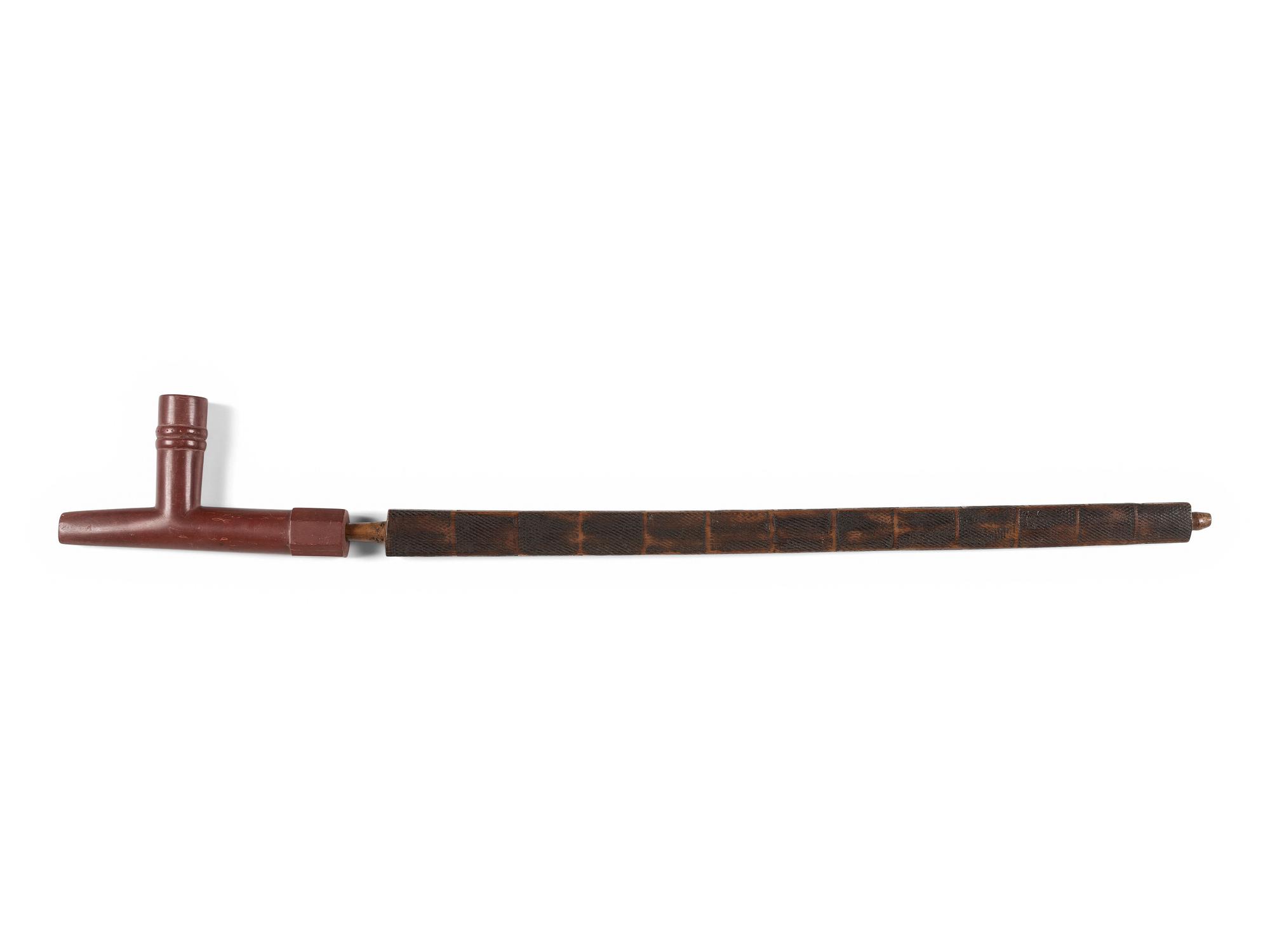 Plains Pipe Stem and Catlinite Bowl
