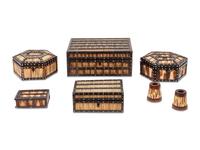 A Group of Anglo Indian Quill Boxes
