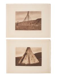 CURTIS, Edward (1868-1952), photographer. A group of 5 photogravures of Sioux subjects.