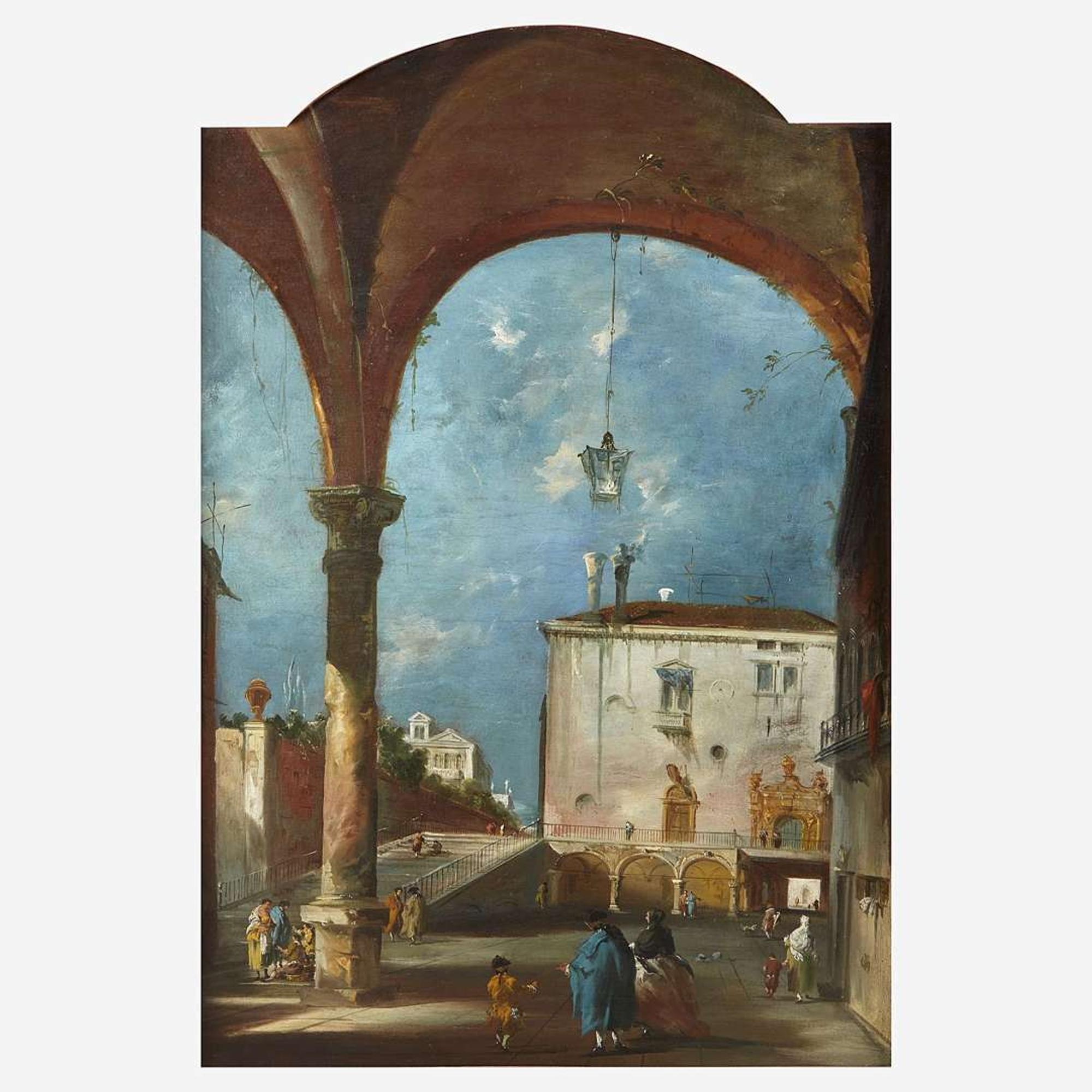 Manner of Francesco Guardi (Italian, 1712–1793) Venetian Piazzetta