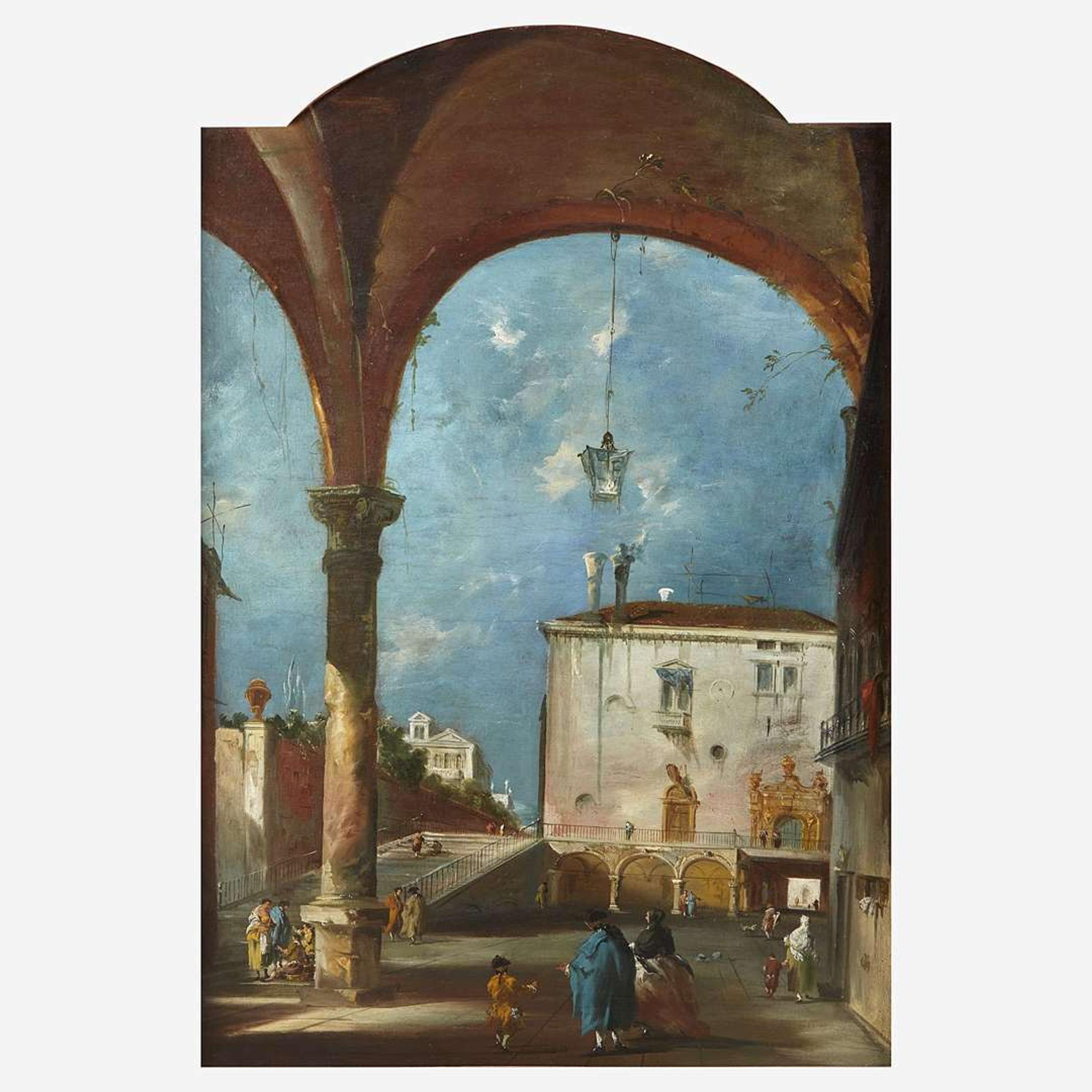 Manner of Francesco Guardi (Italian, 1712–1793) Venetian Piazzetta