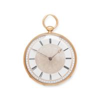 14K YELLOW GOLD KEYWOUND OPEN FACE POCKET WATCH