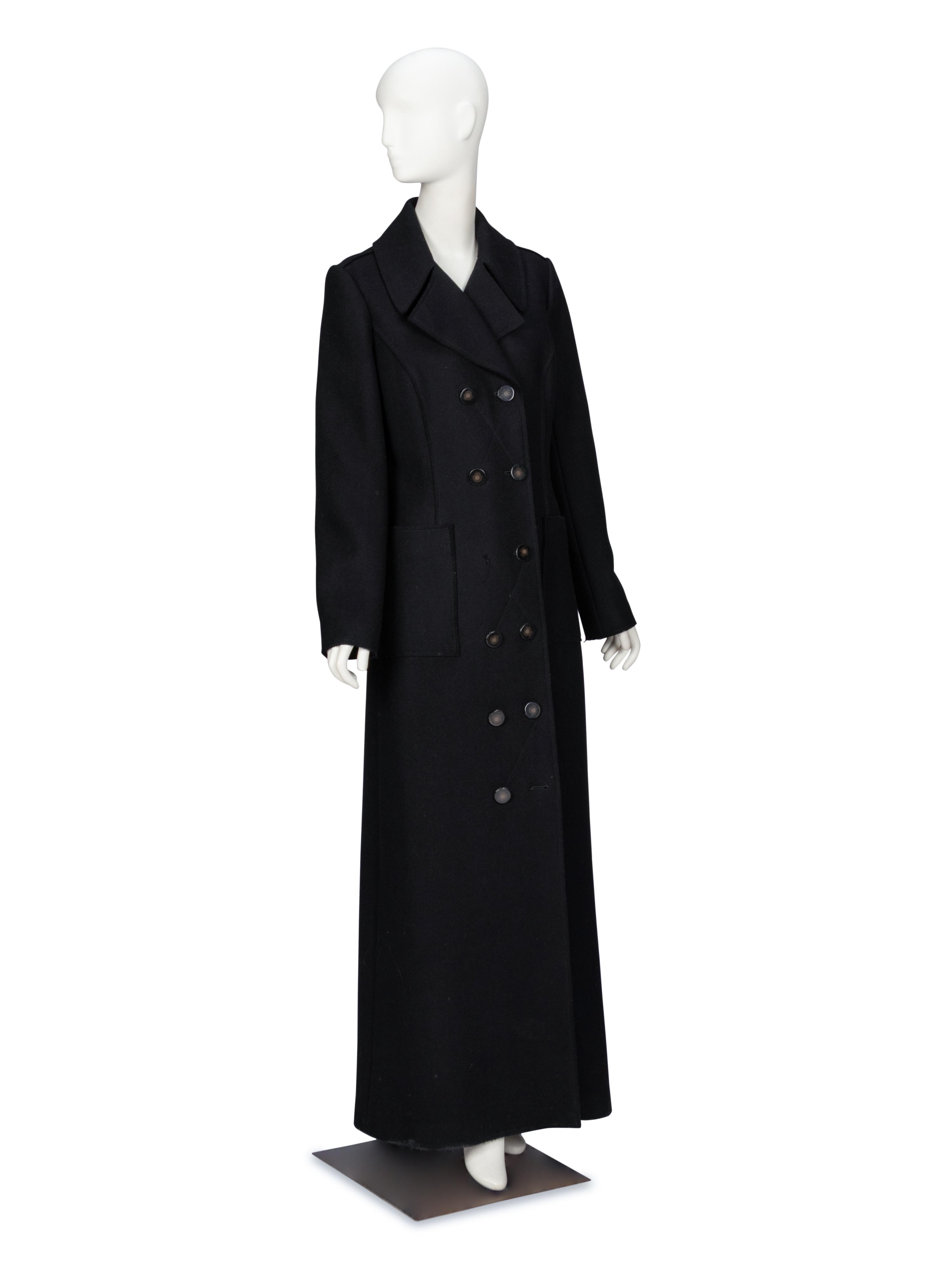 Carolina Herrera, Black Wool Coat