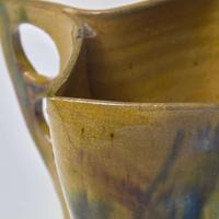 George Ohr (American, 1857-1918) Small Pitcher in Olive, Cobalt, and Brown Glaze, Biloxi, Mississippi, USA, circa 1892-1894