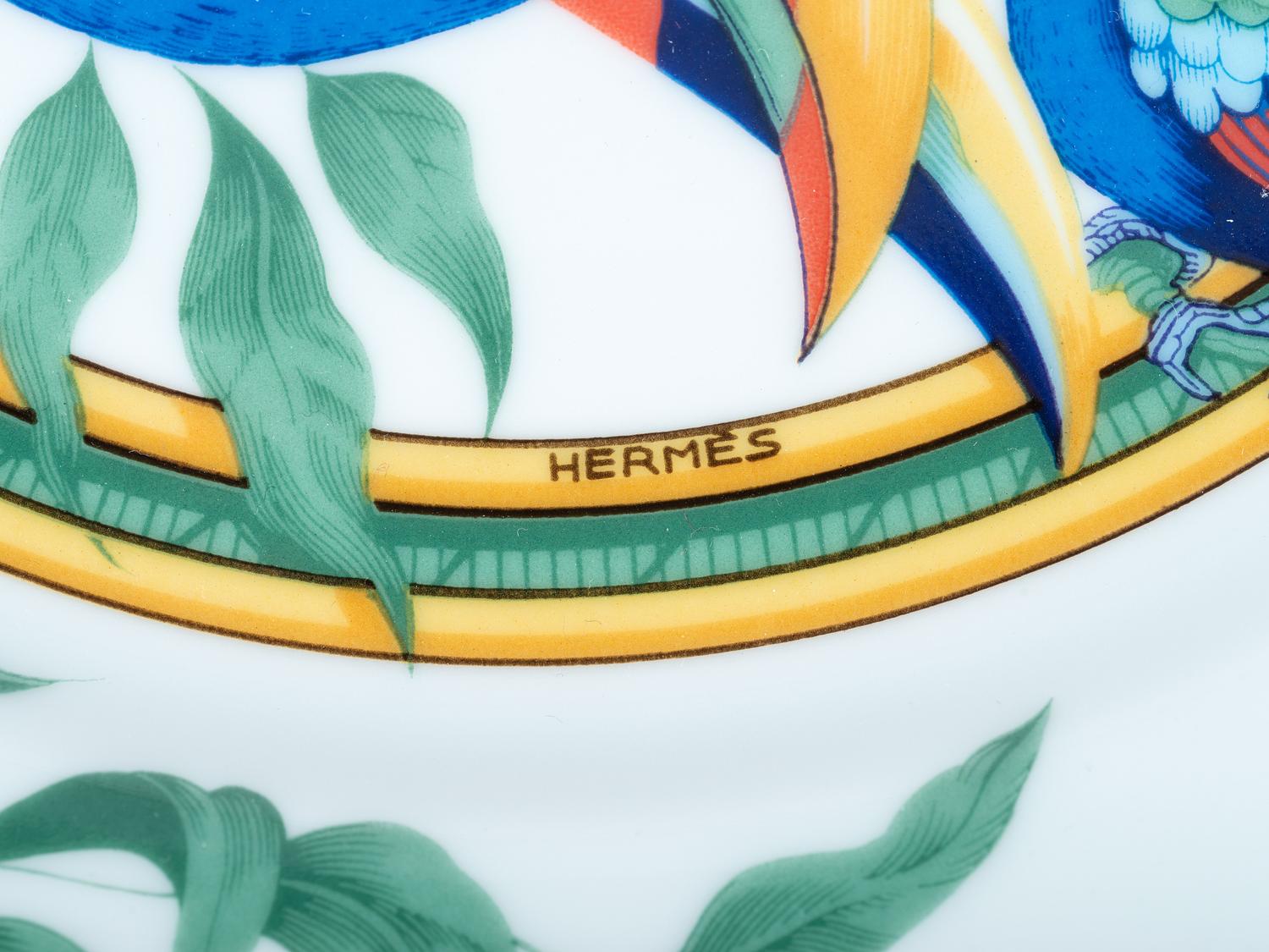 A Hermes "Toucans" Porcelain Dinner Service