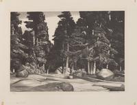 A group of three prints ( Rocks, Eastport, Maine, 1931; Deep Forest, Booth Bay Harbor, Maine, 1937; Spirit of New England, Kennebunk, Maine, 1956)