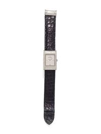 BOUCHERON, STAINLESS STEEL AND DIAMOND 'REFLET' WRISTWATCH