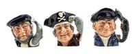 Three Royal Doulton Toby Mugs Height of tallest 7 3/4 inches. — 20TH CENTURY