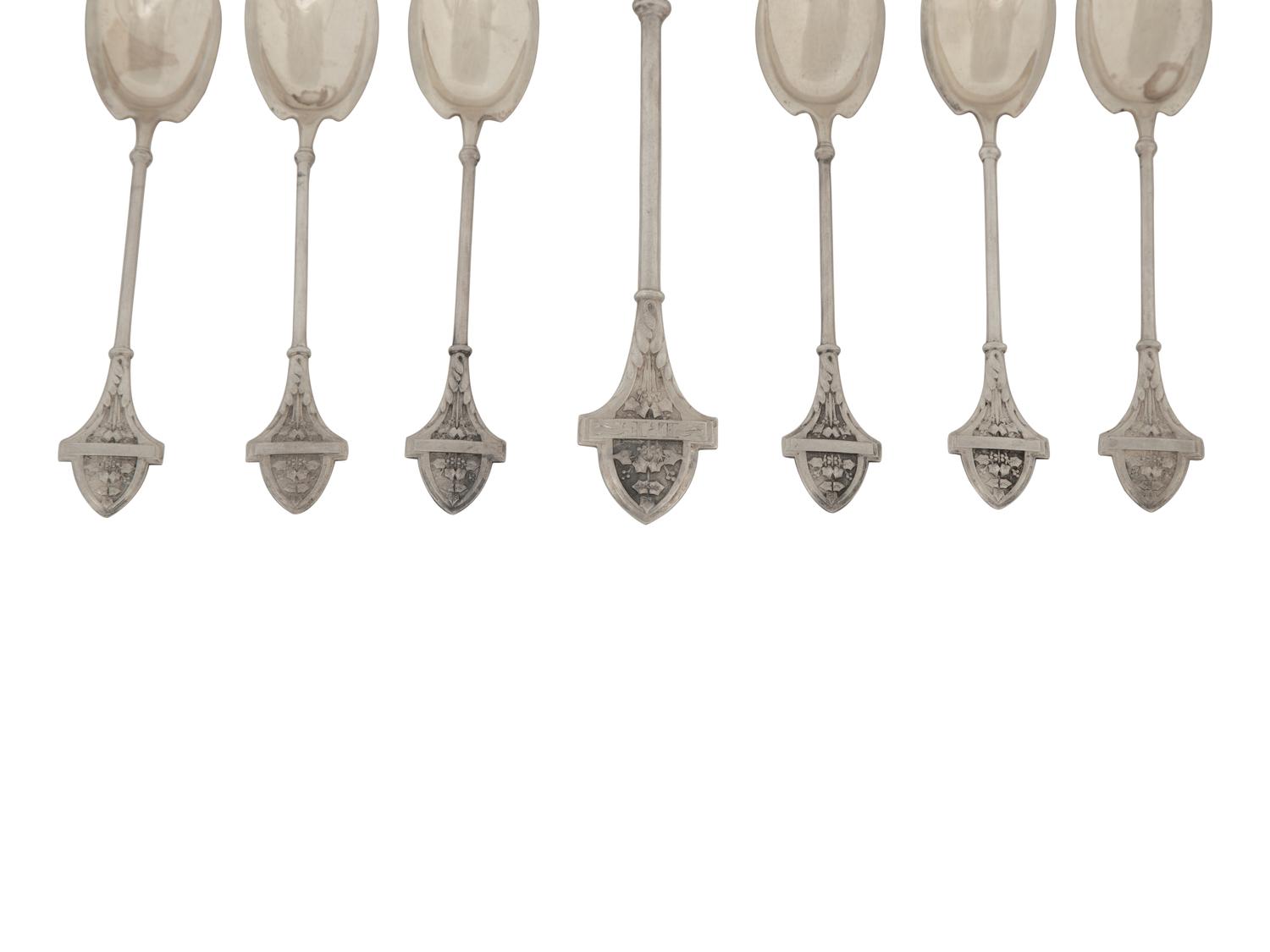 A Group of American Silver Dessert Flatware