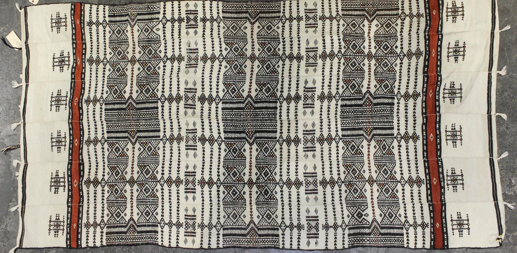 Two Mexican or South American Blankets 8 feet 6 inches x 4 feet 7 inches (largest). — 20TH CENTURY