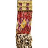 Sioux Beaded Hide Tobacco Bag