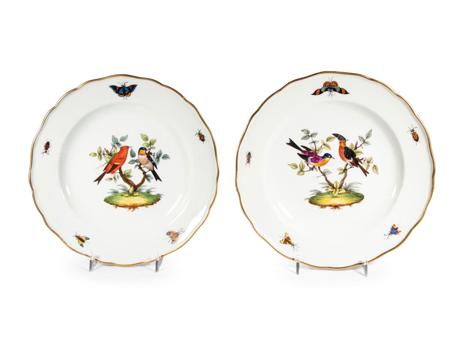 A Pair of Meissen Porcelain Plates