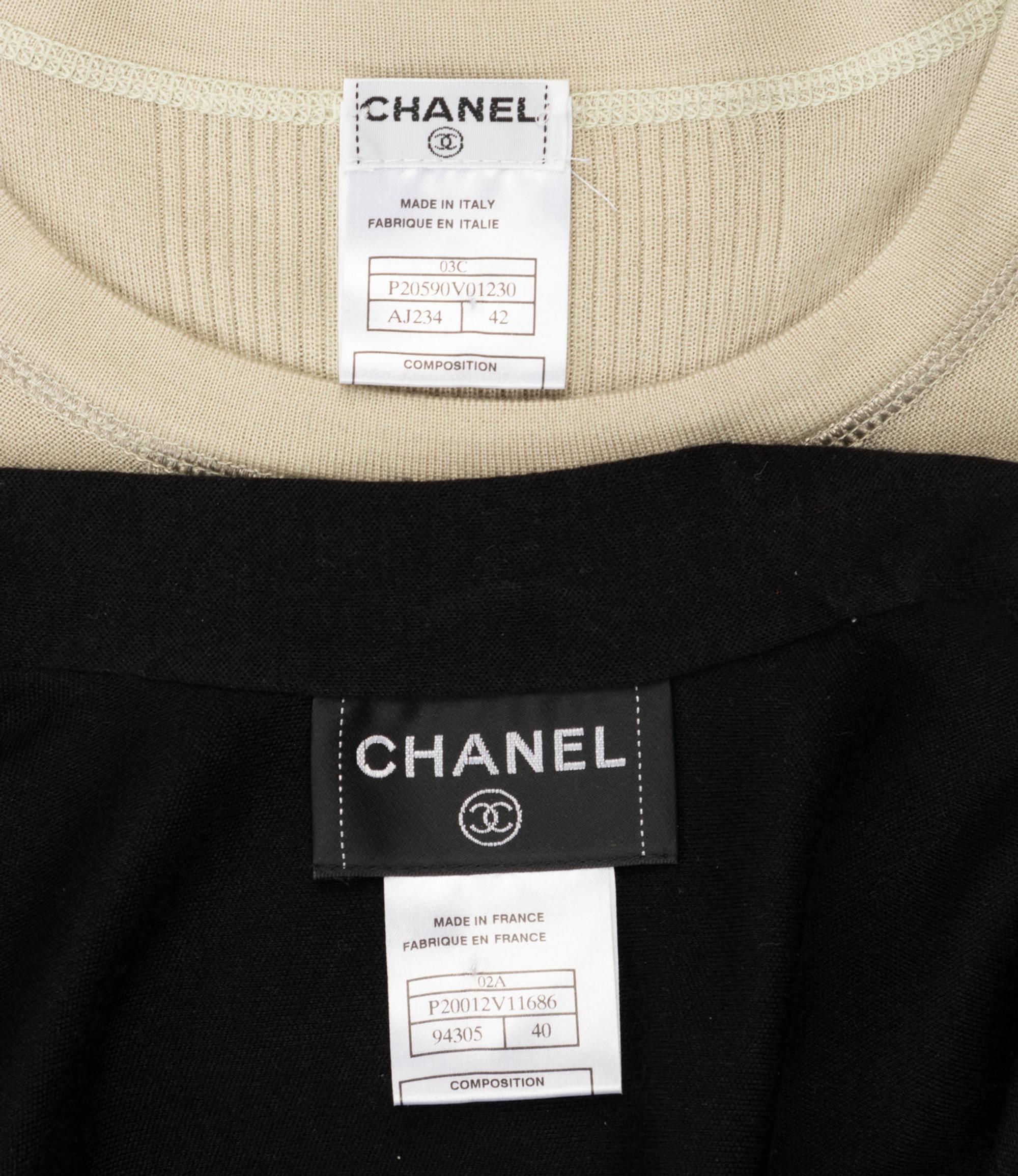 Four Chanel Knit Tops: Three Cardigans, One Top, 2002-2017