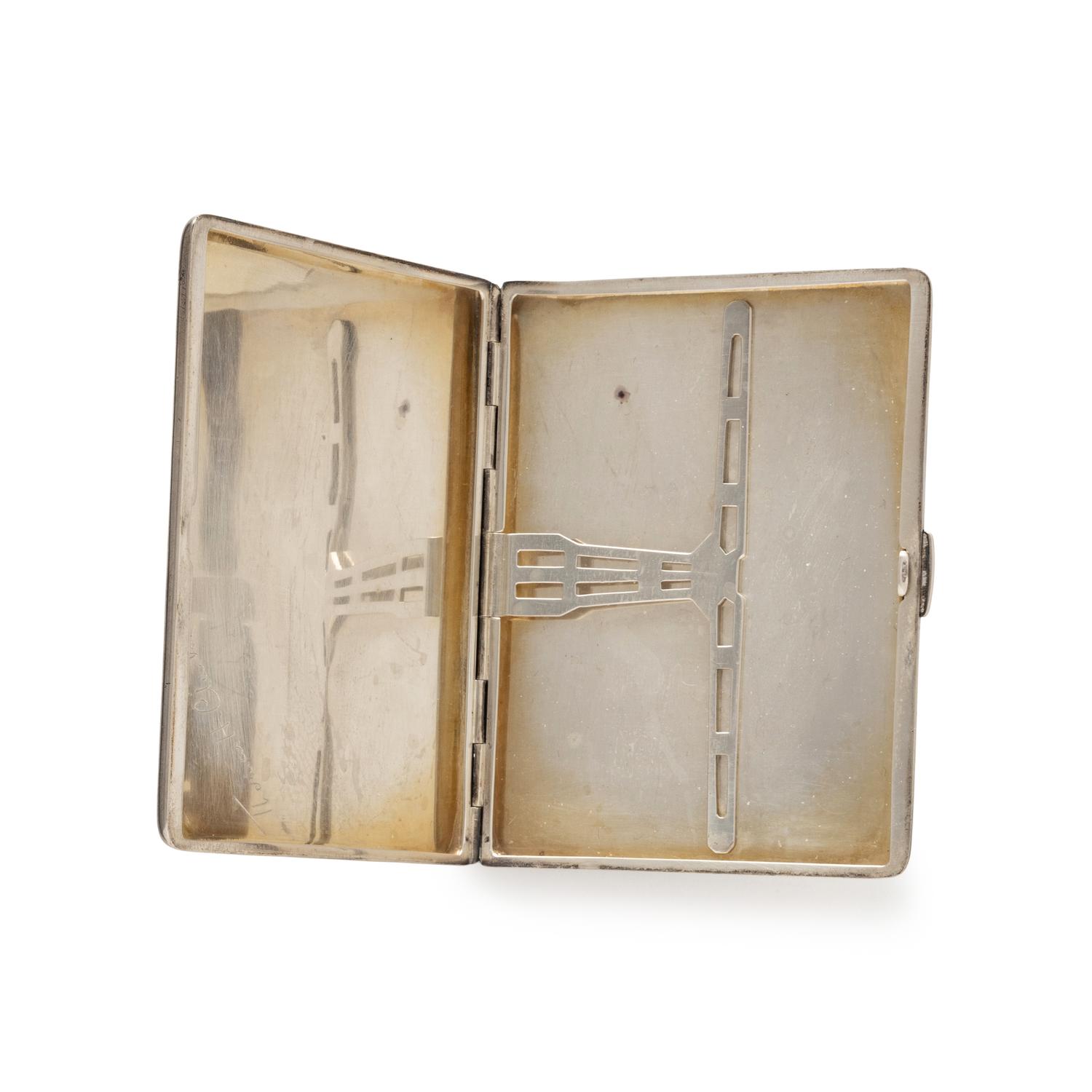 CARTIER, STERLING SILVER CIGARETTE CASE AND WALLET