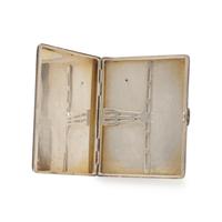CARTIER, STERLING SILVER CIGARETTE CASE AND WALLET