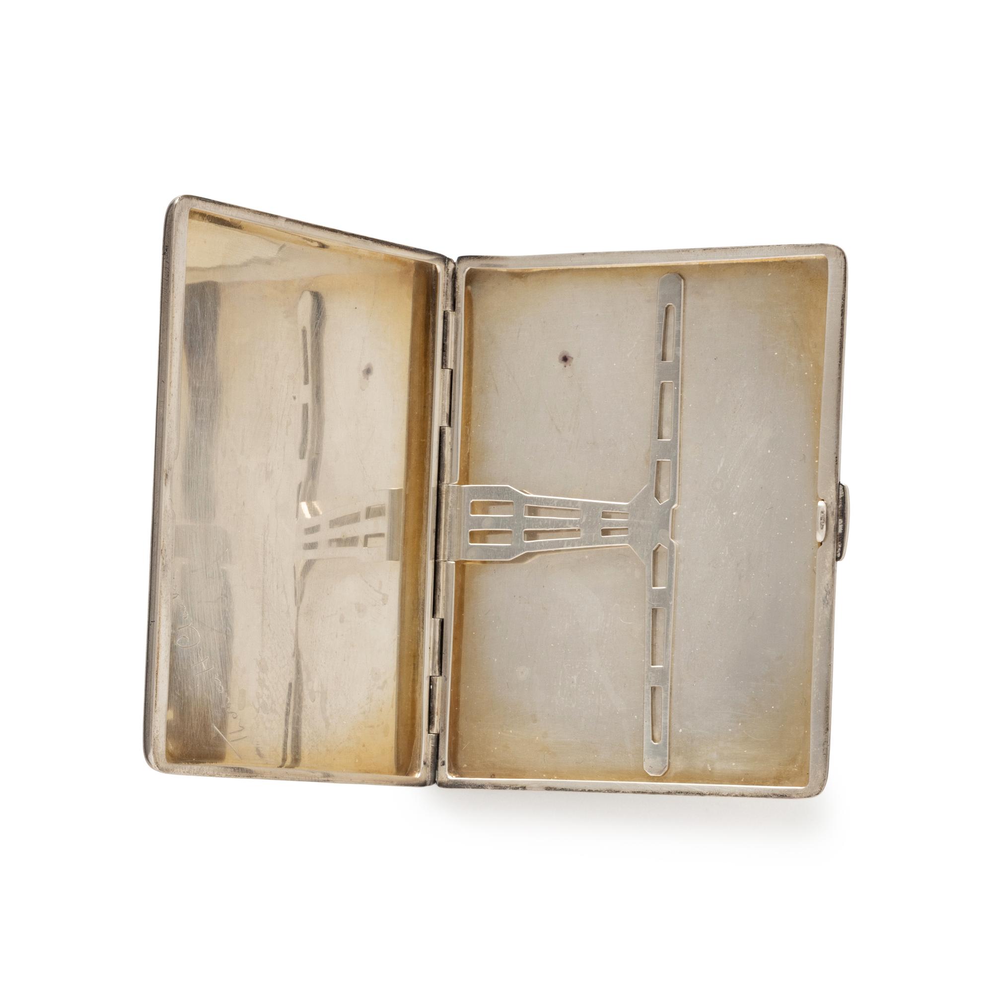 CARTIER, STERLING SILVER CIGARETTE CASE AND WALLET