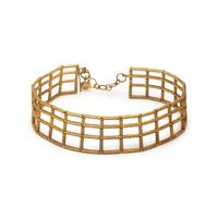 DAVID YURMAN, YELLOW GOLD LATTICE COLLAR NECKLACE