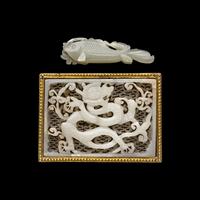 Two Chinese White Jade Carvings